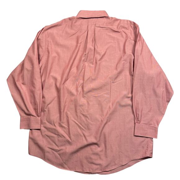 Brooks Brothers Madison Men's 17.5/34 Button Down Shirt Pink Non-iron Supima - Picture 5 of 6